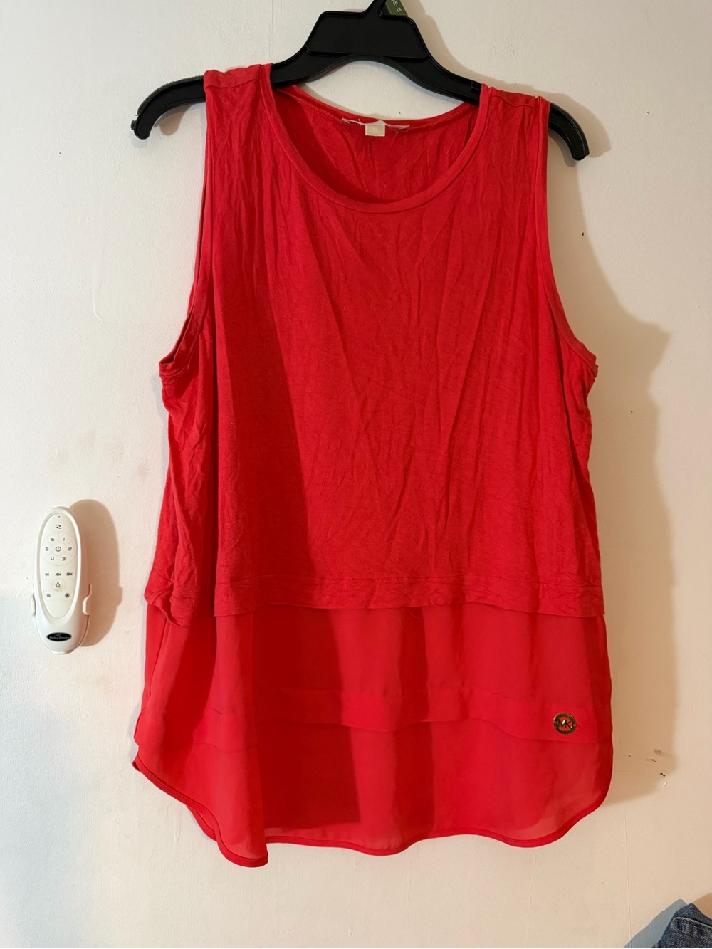 Michael Kors Poppy Layered Hem Tank XL Good Used Cond.